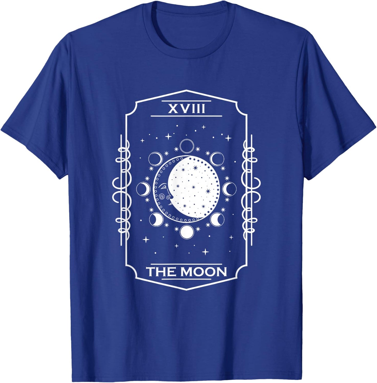 Tarot Card Astrology Gothic Occult The Moon Tarot T-Shirt - T-Shirt | Royal