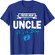 Proud New Uncle It's A Boy Gender Reveal Matching Family T-Shirt - T-Shirt | Royal