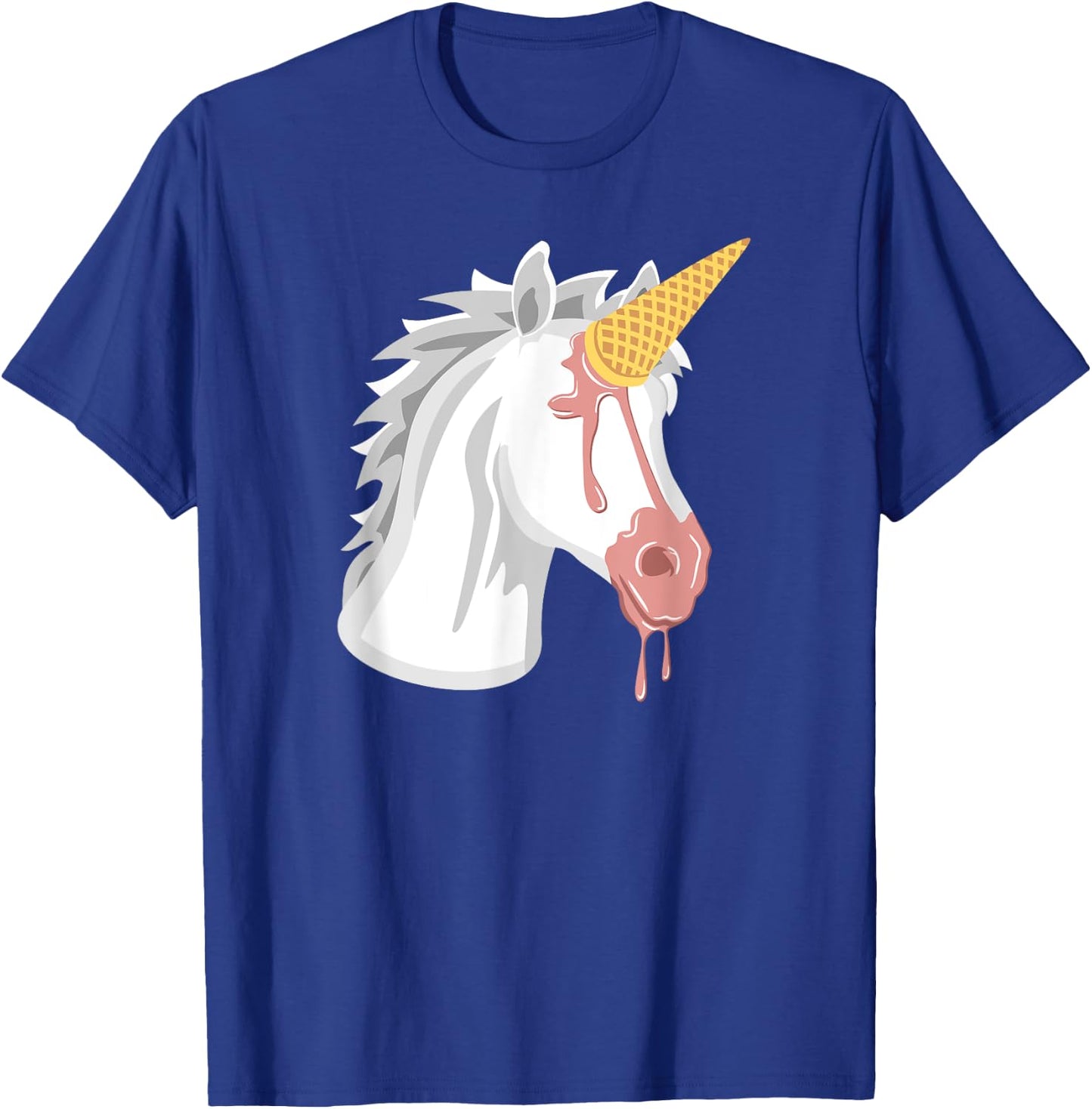 Ice Cream Cone Funny Unicorn Clothing Women Girls T-Shirt - T-Shirt | Royal