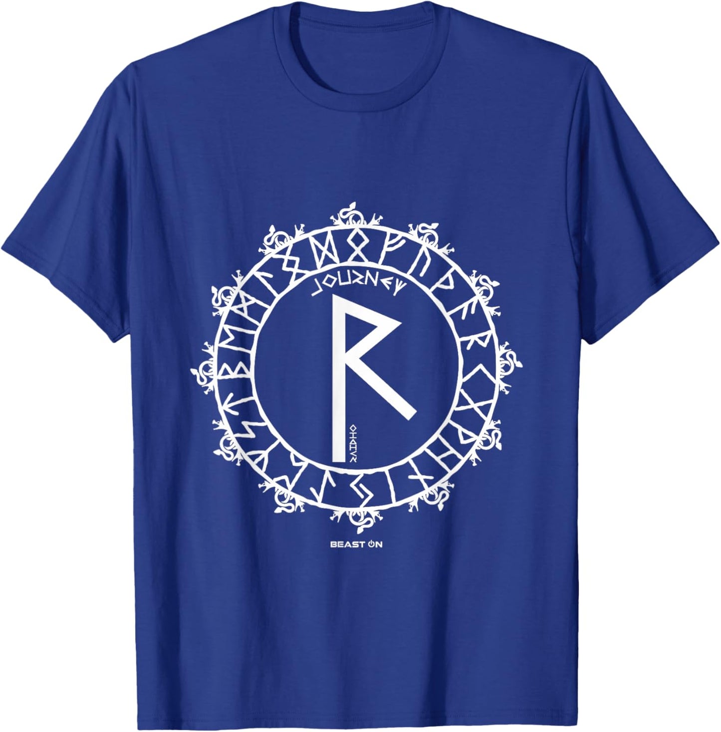 Raidho Nordic Rune Travel Viking Rune Symbol Glyph T-Shirt - T-Shirt | Royal