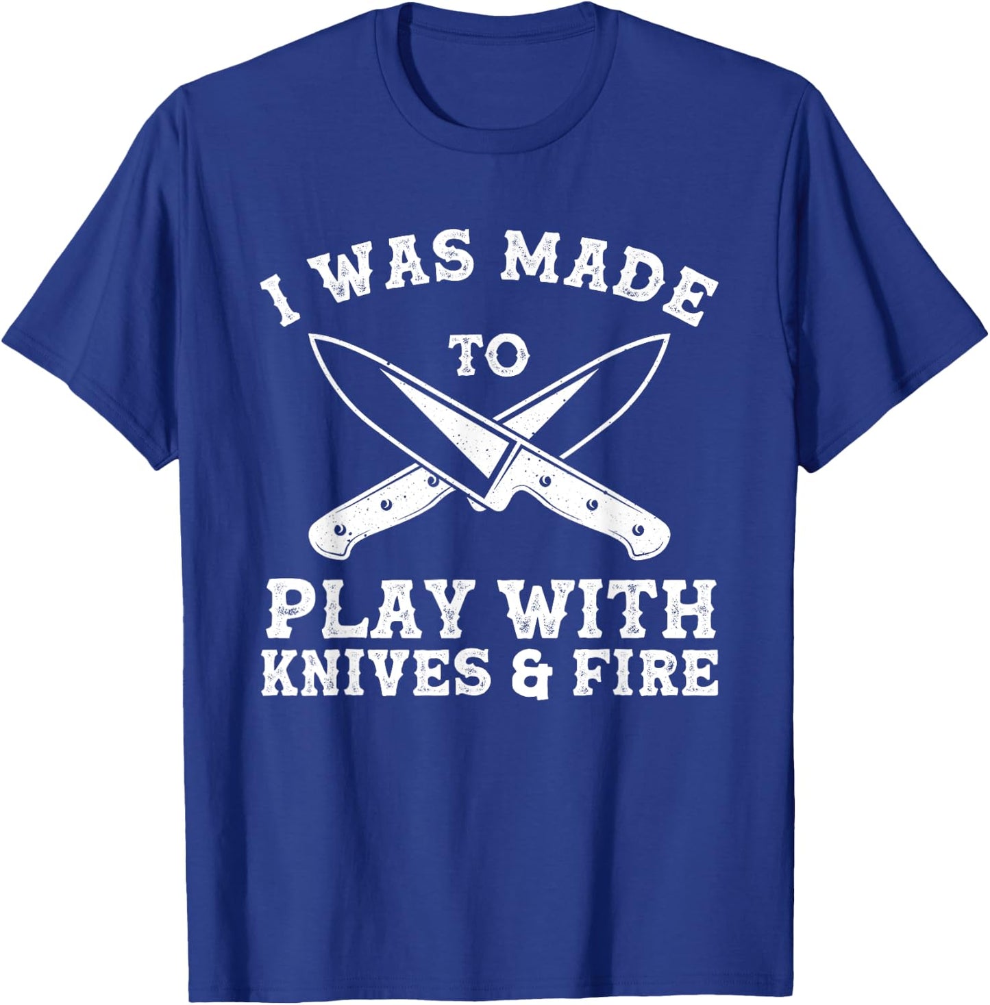 Funny Chef Art Women Knife Kitchen Apparel Chef T-Shirt - T-Shirt | Royal