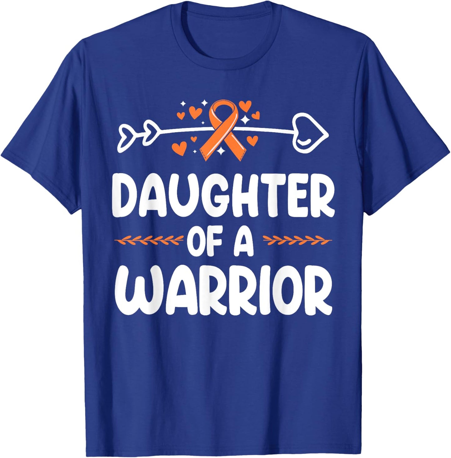 Daughter of a Warrior Shirts Kidney Cancer Awareness T-Shirt - T-Shirt | Royal