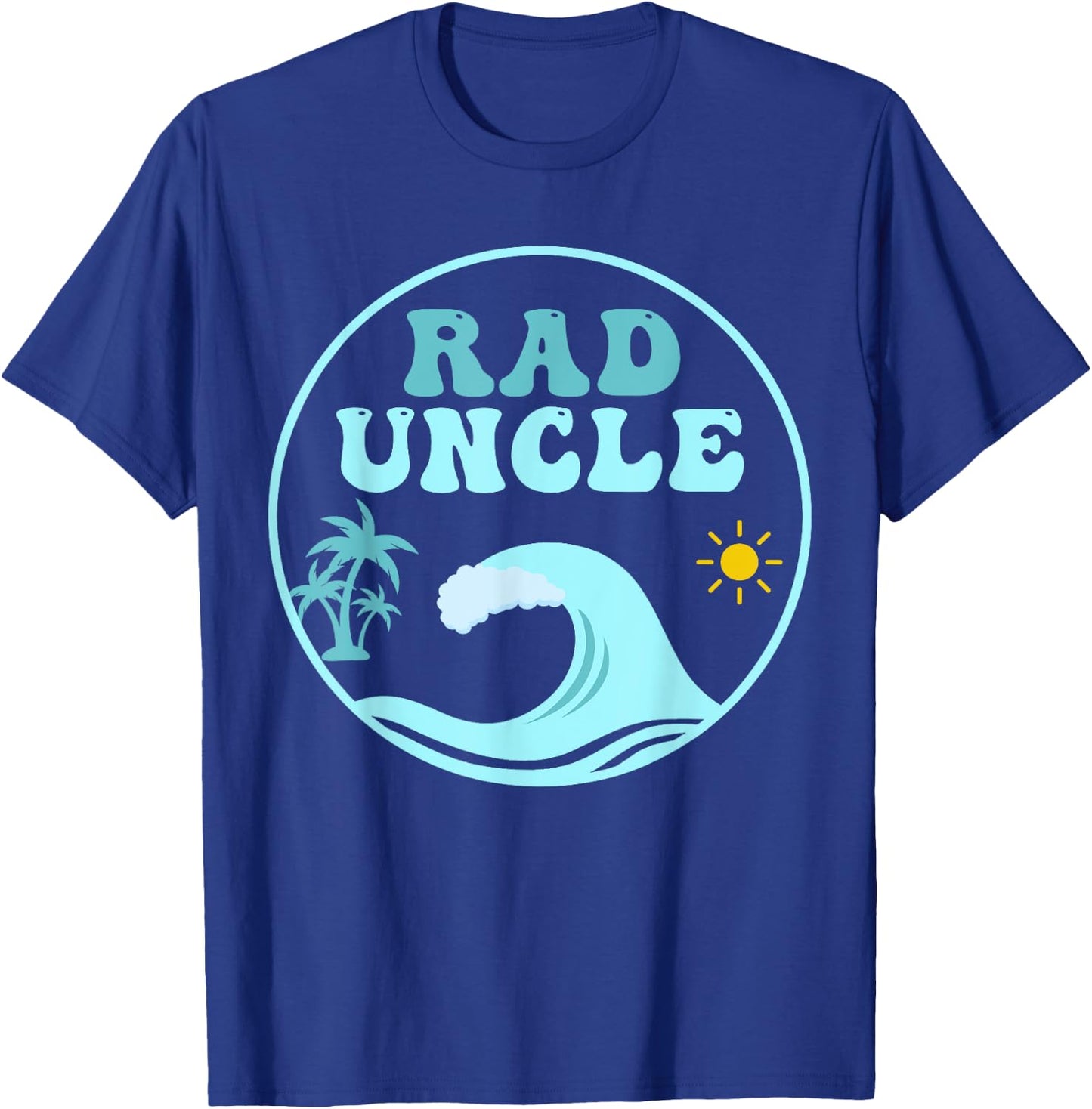 Rad Uncle The Big One 1st Birthday Surf Family Matching T-Shirt - T-Shirt | Royal