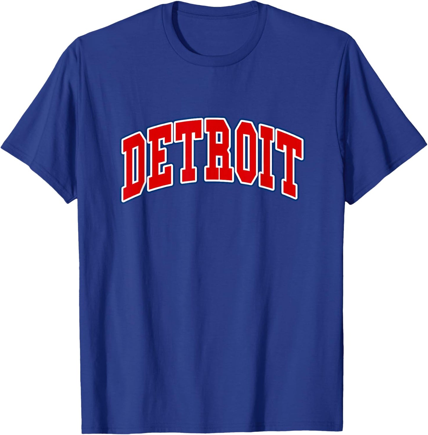 Detroit Hometown Pride - Throwback Design - Classic T-Shirt - T-Shirt | Royal