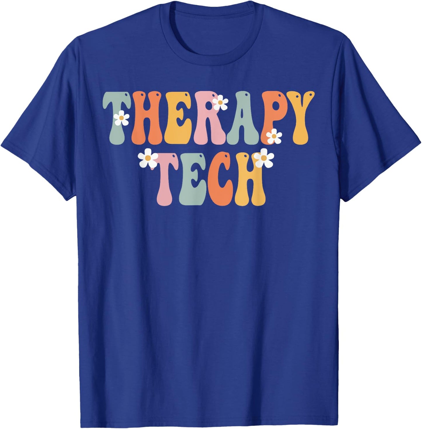 Therapy Tech Week Groovy Appreciation Day For Work T-Shirt - T-Shirt | Royal
