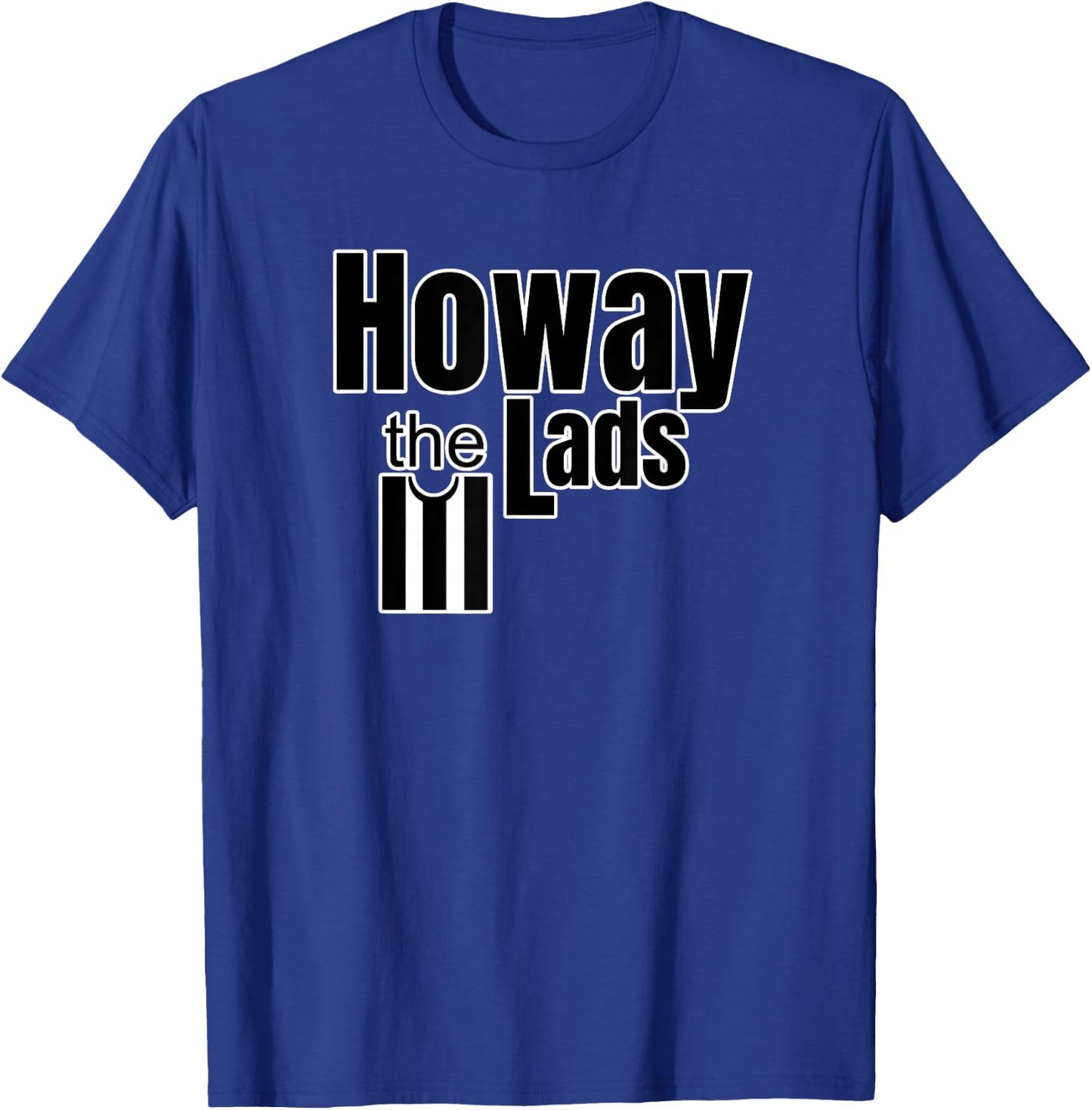 Newcastle Fan Howay The Lads Black and White T-Shirt - T-Shirt | Royal