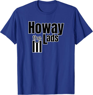 Newcastle Fan Howay The Lads Black and White T-Shirt - T-Shirt | Royal