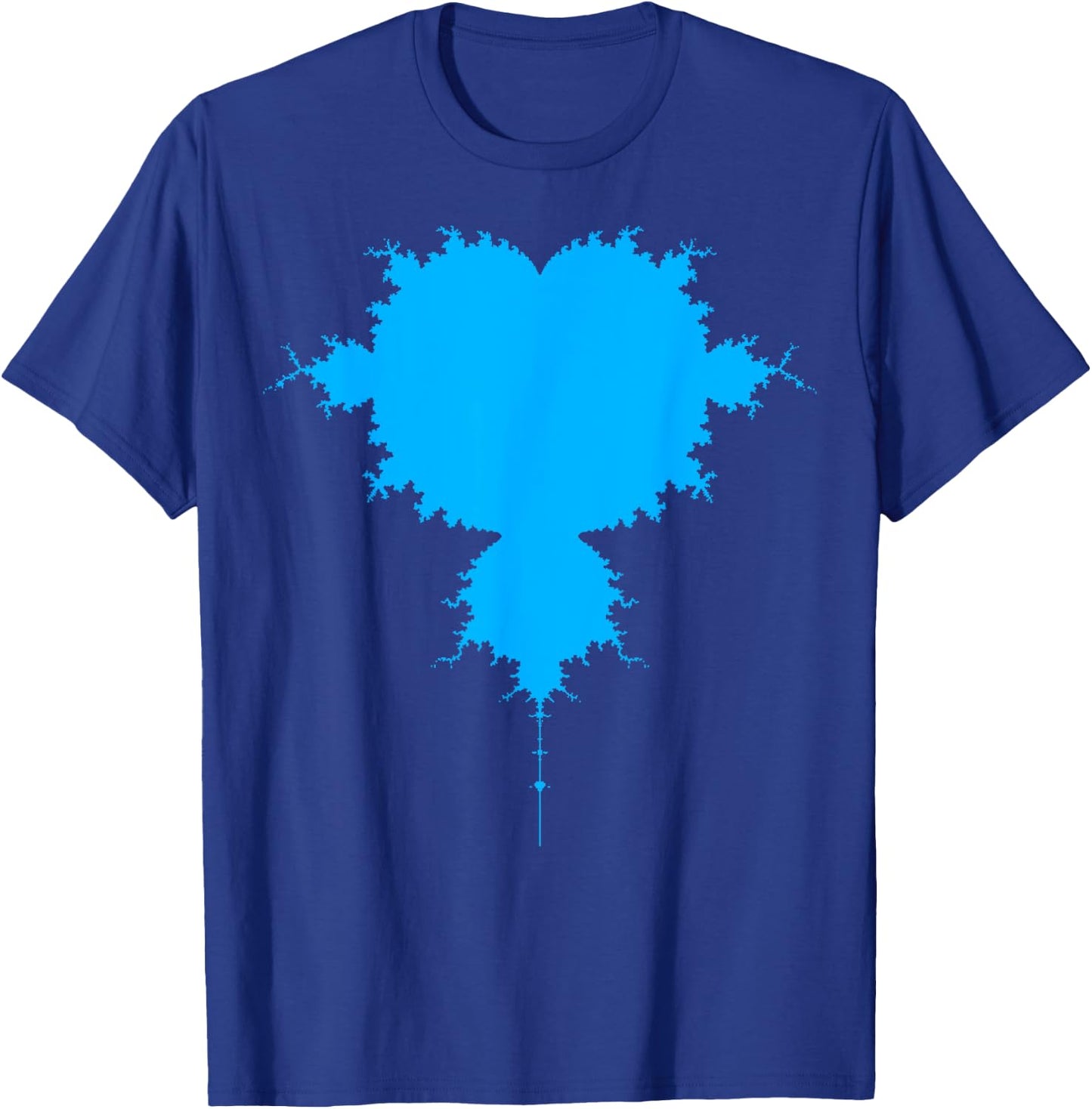 Nerdy Mandelbrot Fractal Chaos Physics Math Teacher Gift T-Shirt - T-Shirt | Royal