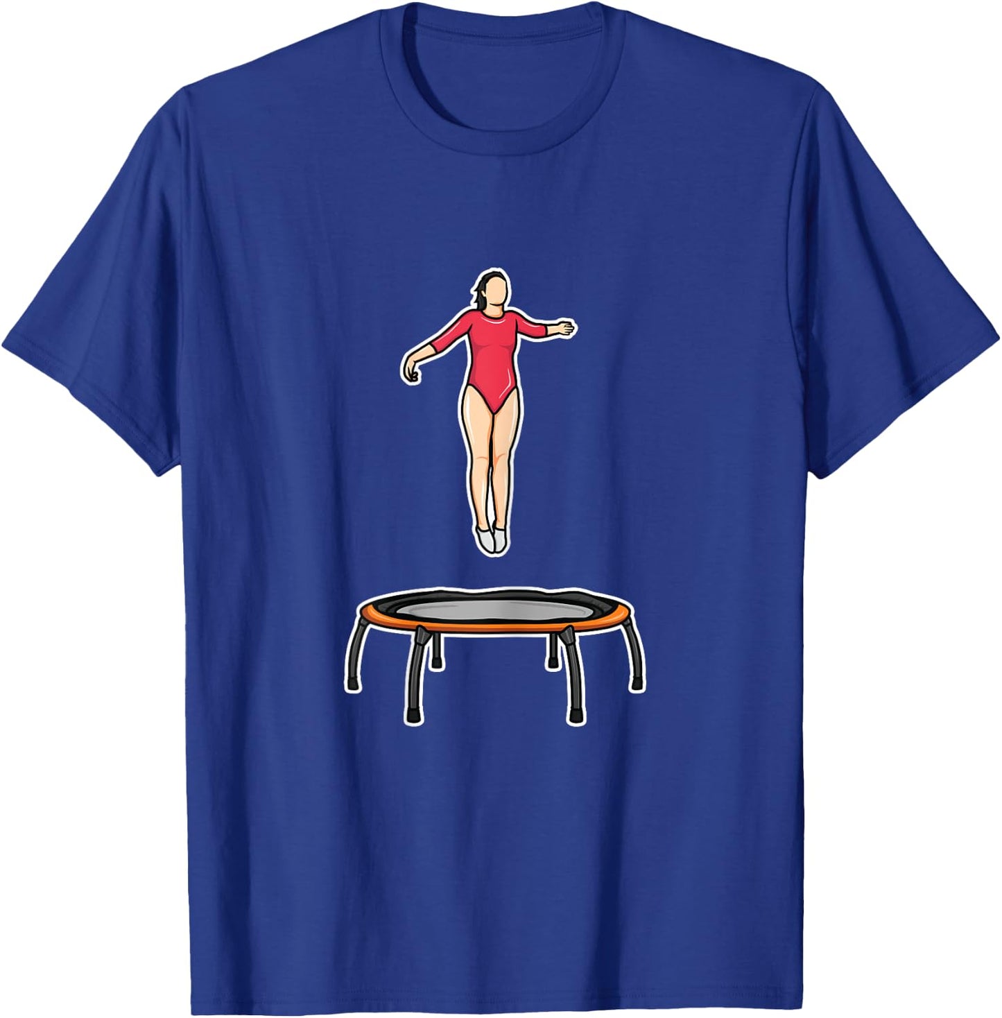Trampolining Girl Drawing Trampoline Lover T-Shirt - T-Shirt | Royal