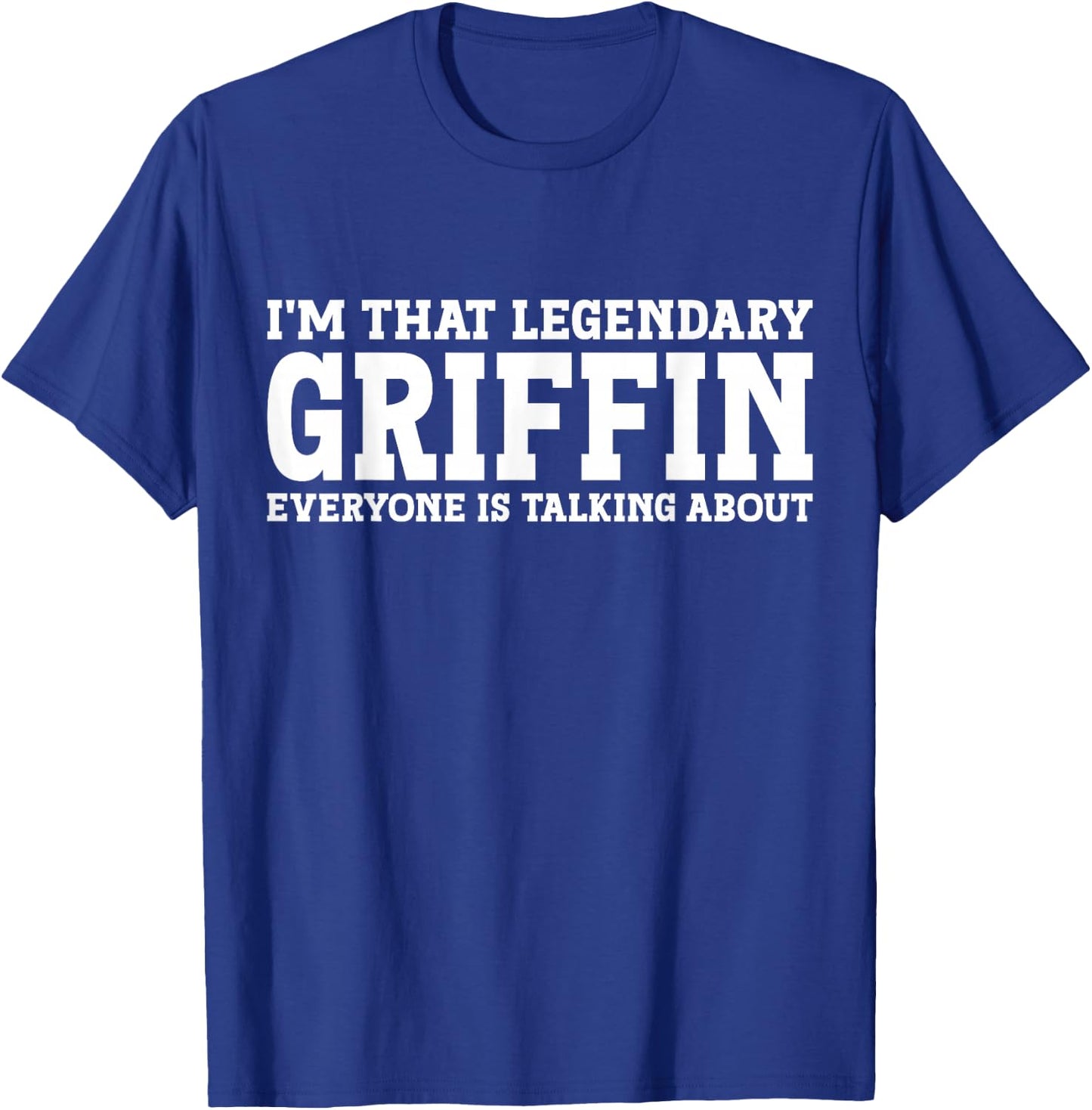 Griffin Surname Funny Team Family Last Name Griffin T-Shirt - T-Shirt | Royal