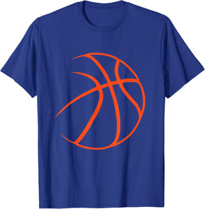 Silhouette Ball - Basketball Player Sports Lover Hoop T-Shirt - T-Shirt | Royal