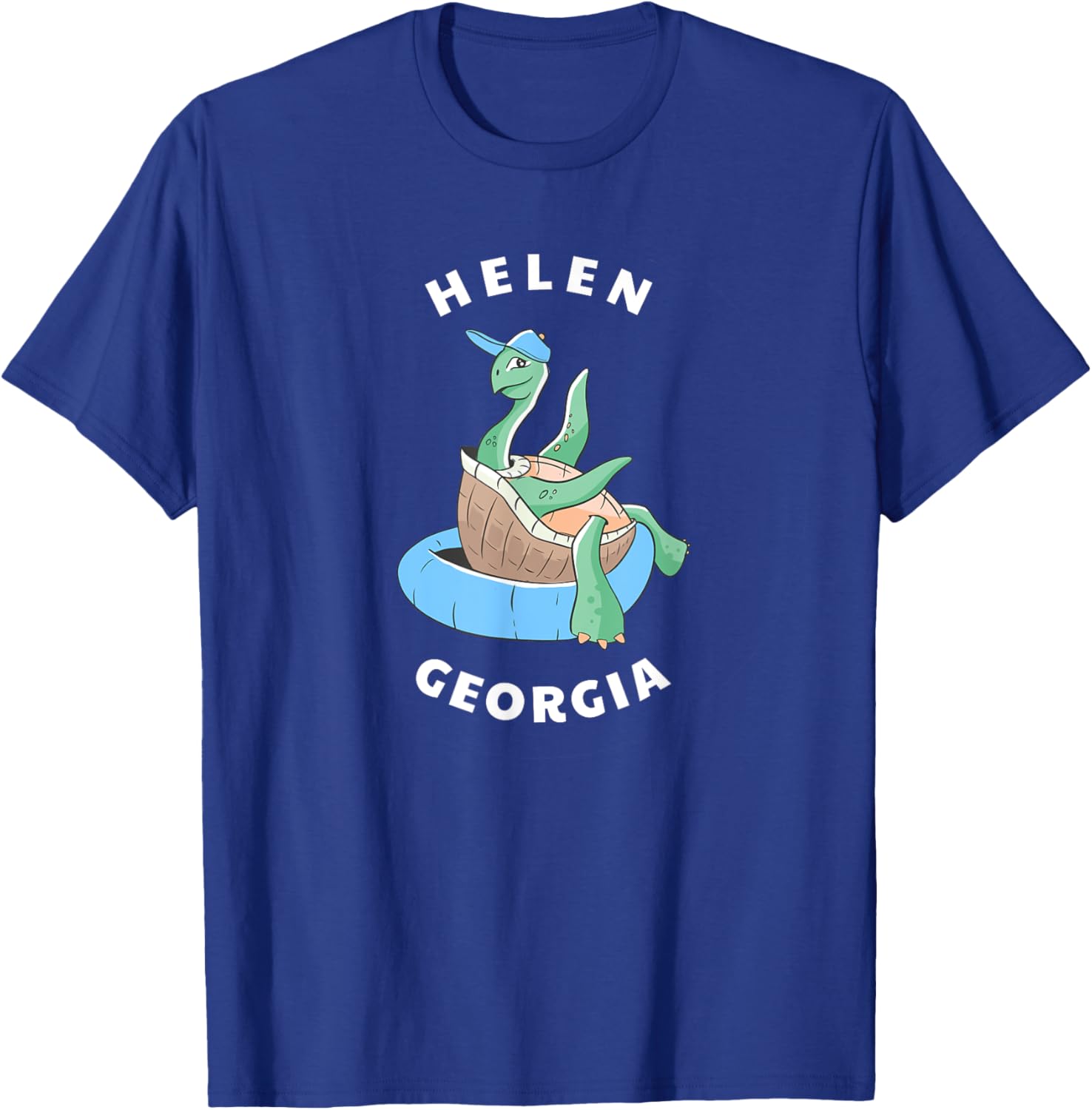 Helen Georgia Chattahoochee River Tubing GA Vacation T-Shirt - T-Shirt | Royal