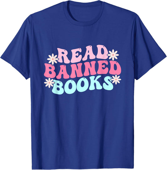 Read Banned Books - Banned Books Lover Reading Bookworm T-Shirt - T-Shirt | Royal