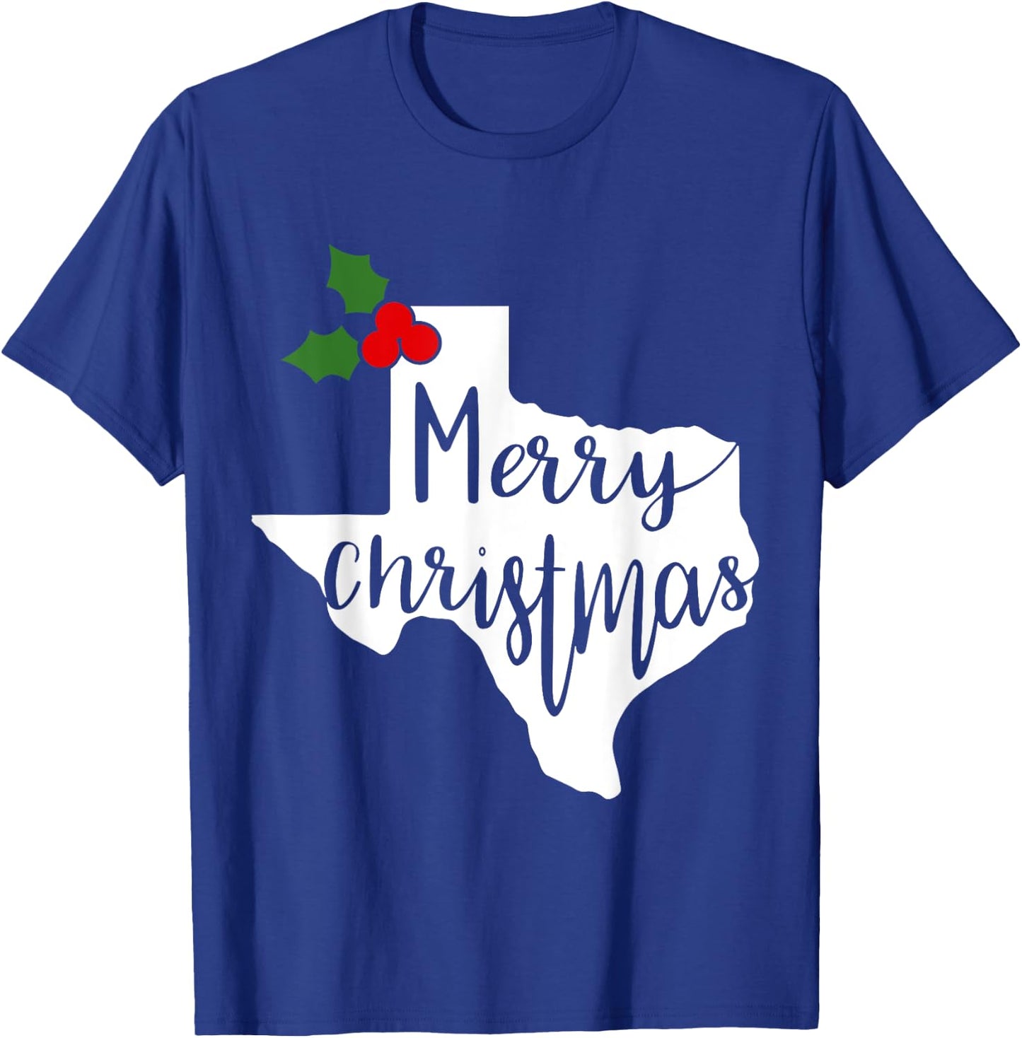 Merry Texmas Texas Christmas T-Shirt - T-Shirt | Royal