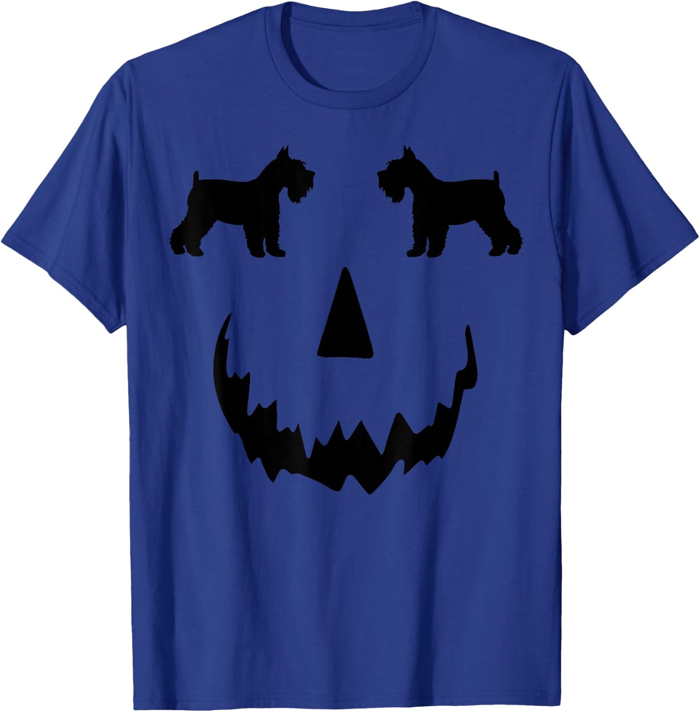 pumpkin Miniature Schnauzer Dog halloween T-Shirt - T-Shirt | Royal