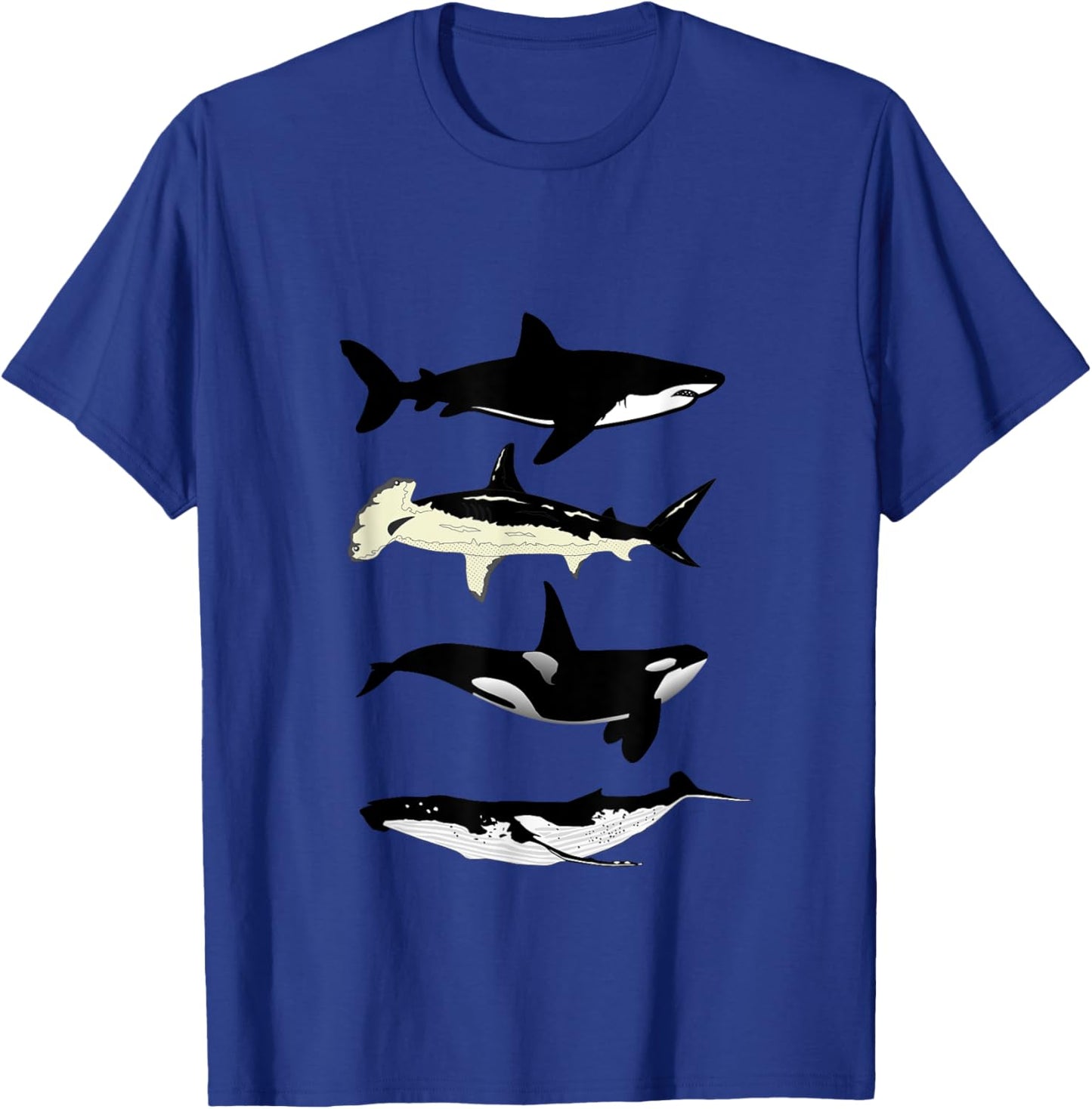 Shark whale orca Ocean Animals T-Shirt - T-Shirt | Royal