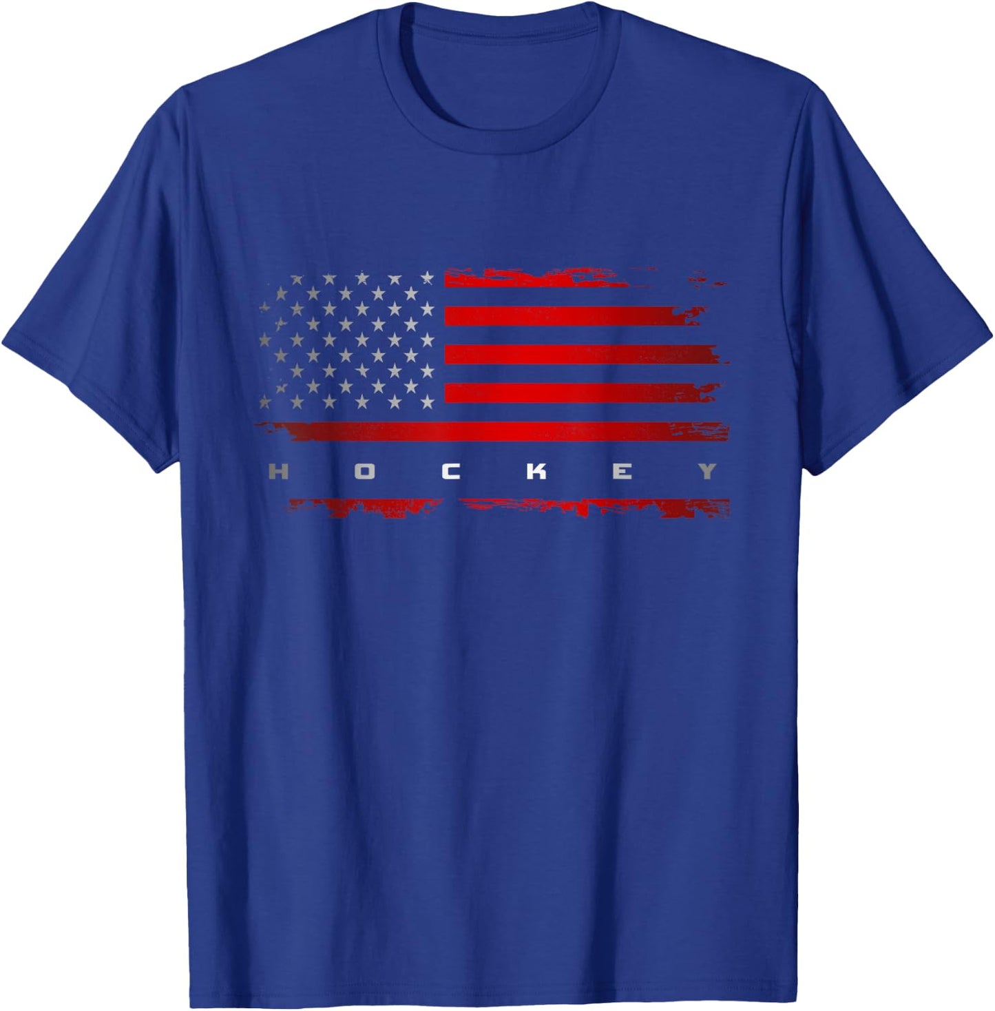 American Flag Hockey Apparel - Hockey T-Shirt - T-Shirt | Royal