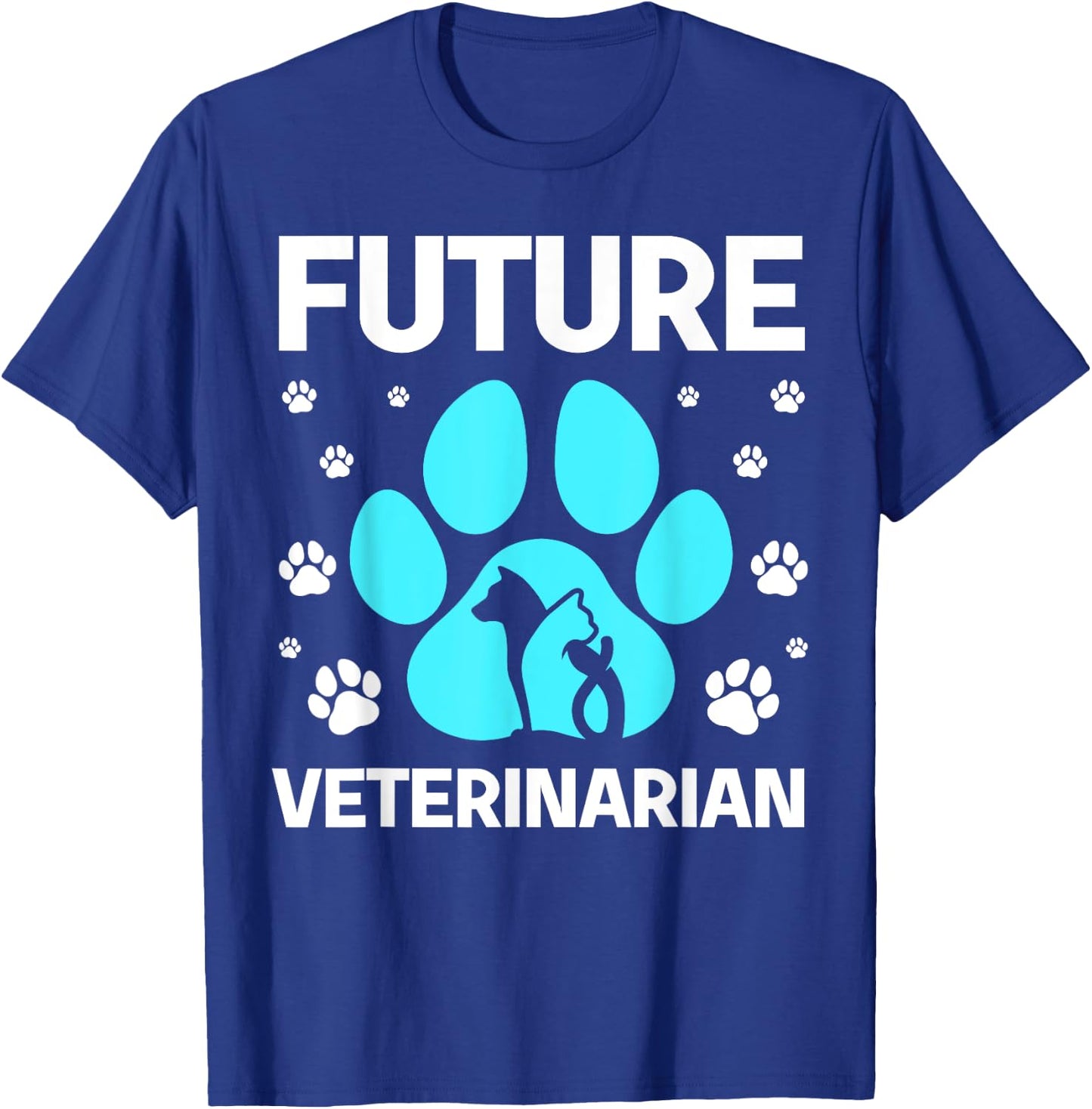 Cool Future Veterinarian Art Women Kids Veterinary T-Shirt - T-Shirt | Royal