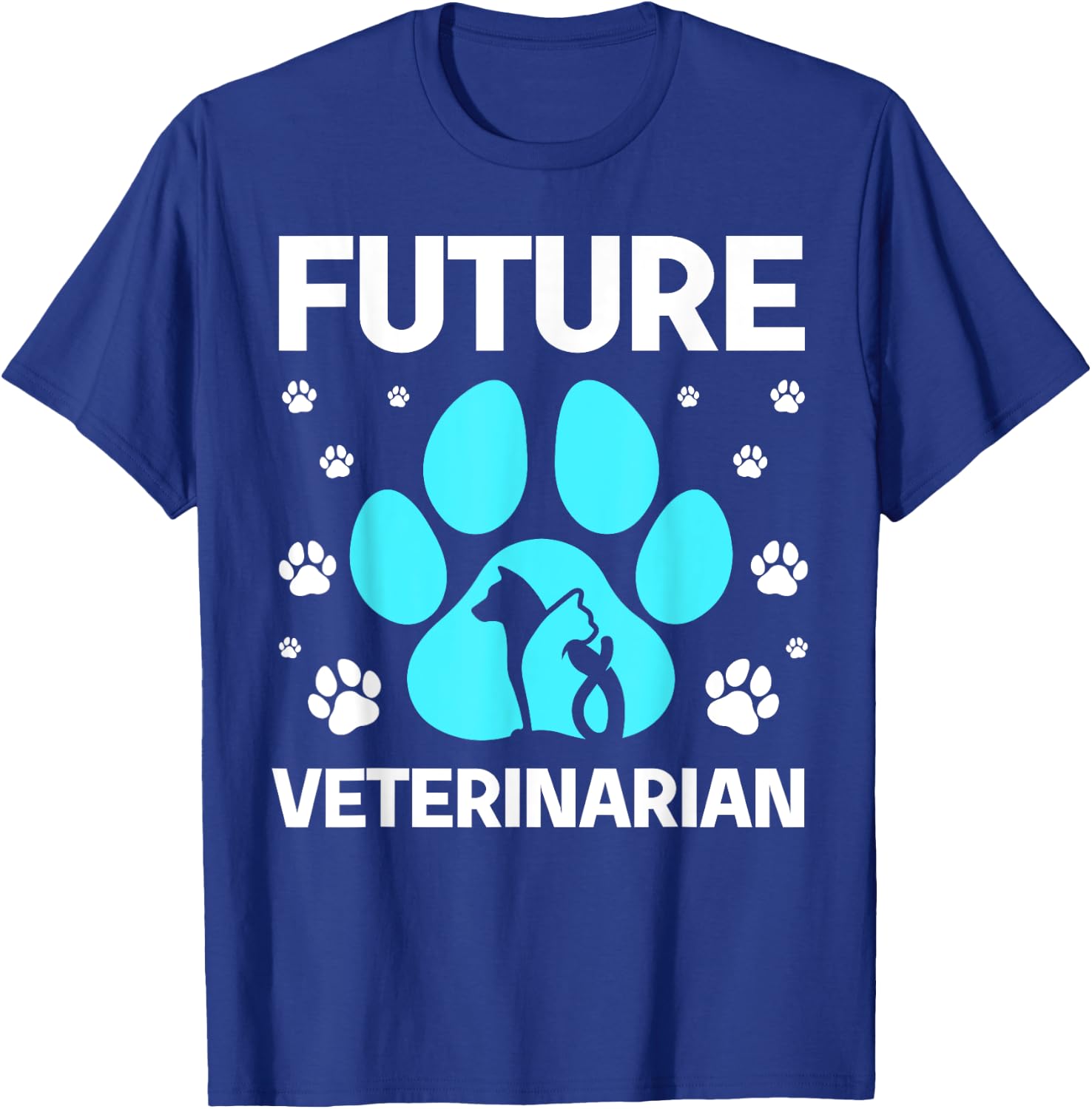 Cool Future Veterinarian Art Women Kids Veterinary T-Shirt - T-Shirt | Royal