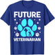 Cool Future Veterinarian Art Women Kids Veterinary T-Shirt - T-Shirt | Royal