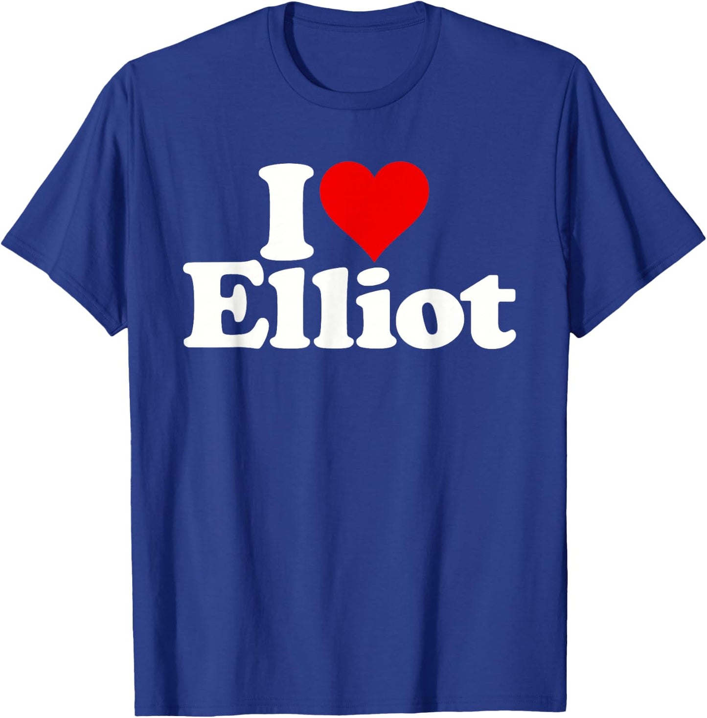 I Love Heart Elliot T-Shirt - T-Shirt | Royal