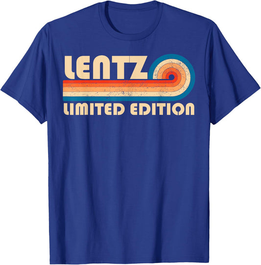 LENTZ Surname Retro Vintage 80s 90s Birthday Reunion T-Shirt - T-Shirt | Royal