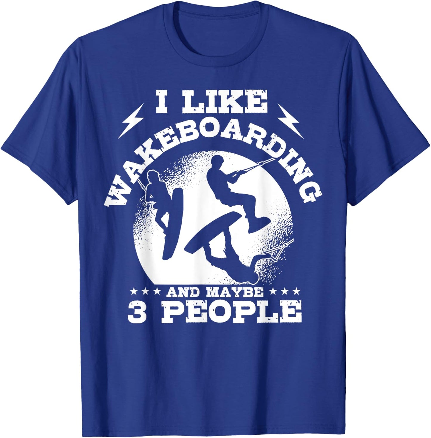 Wakeboarding Introverted Waterskiing Wakeboarder Water Sport T-Shirt - T-Shirt | Royal