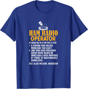 Ham Radio Operator Definition Radio Ham Radio Operator T-Shirt - T-Shirt | Royal