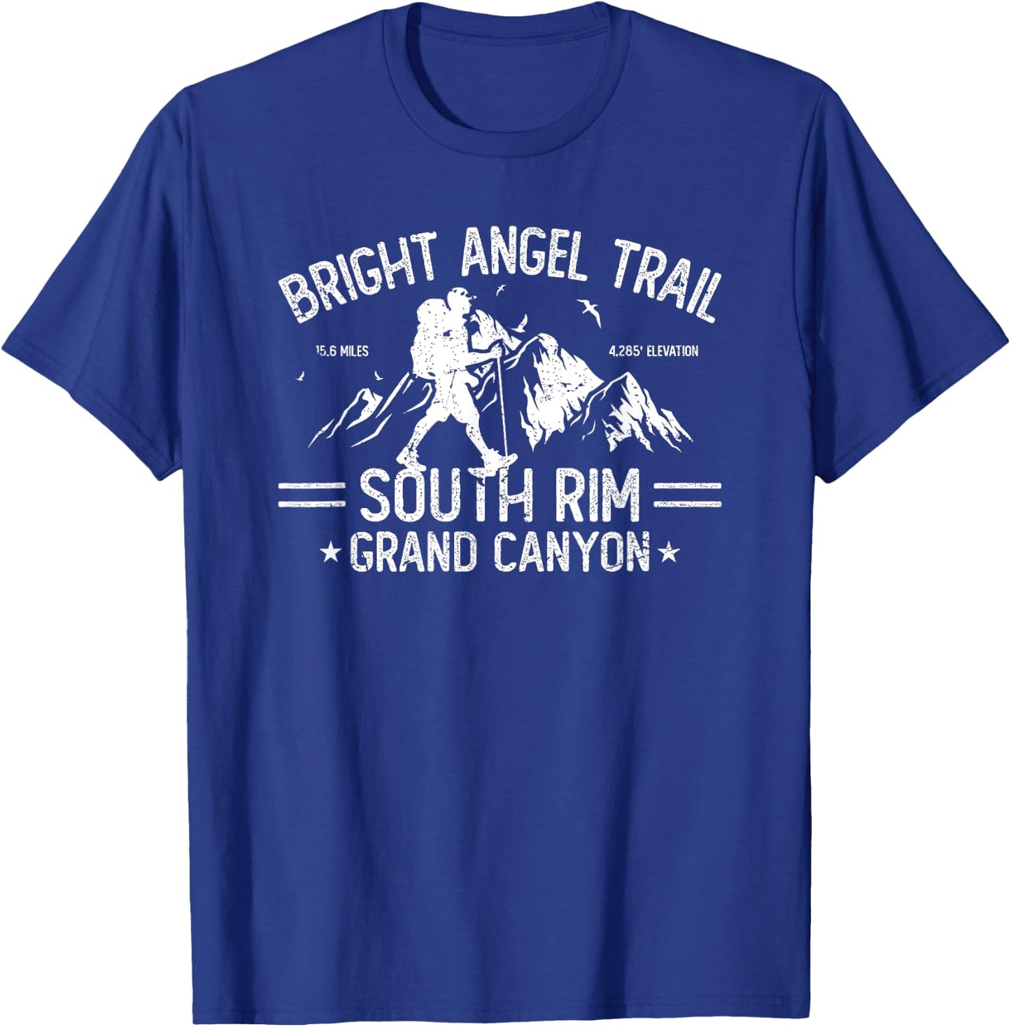 Bright Angel Trail South Rim Grand Canyon Hiking Outdoors T-Shirt - T-Shirt | Royal