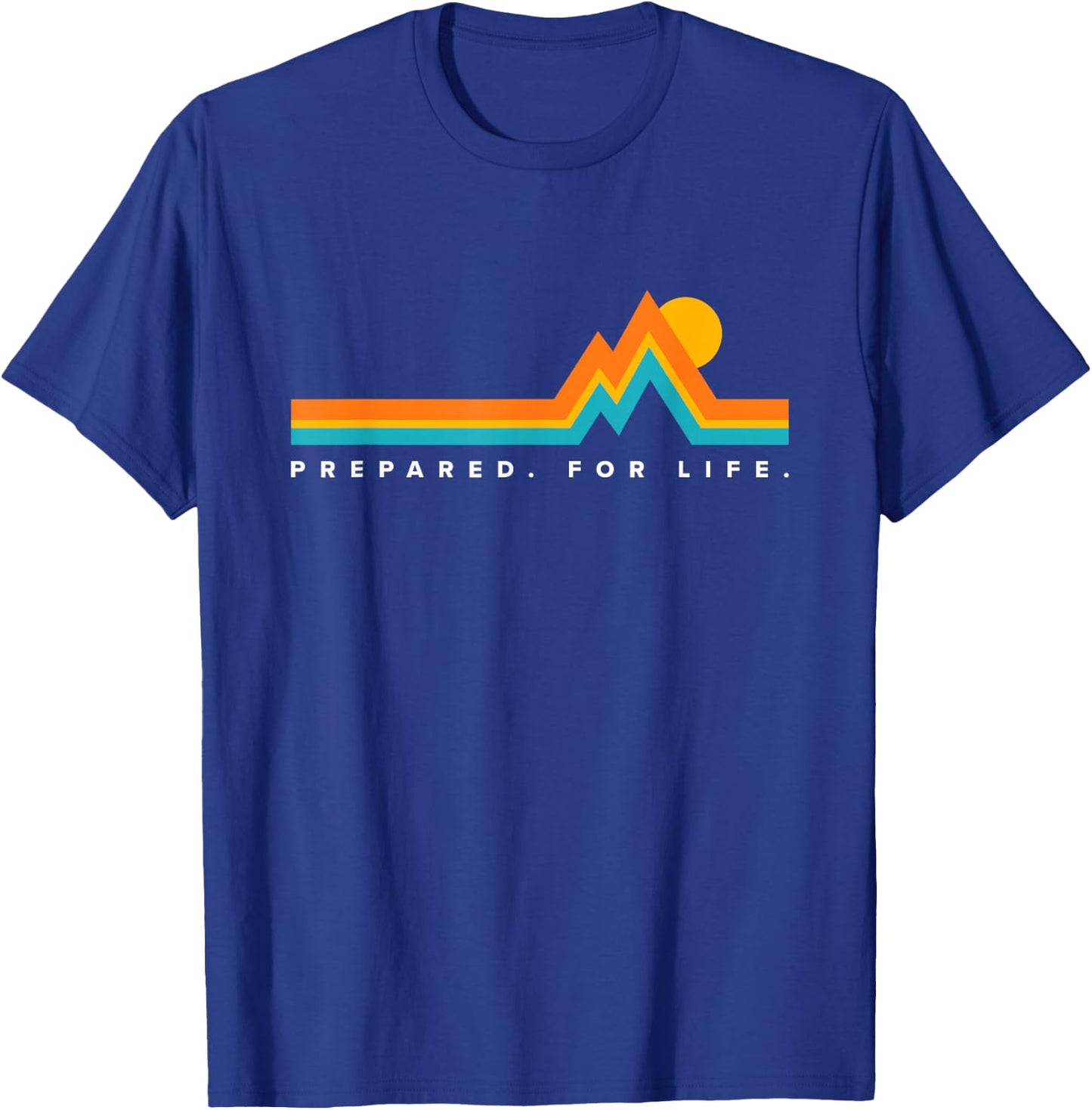 Prepared for Life/Mountains Small T-Shirt - T-Shirt | Royal