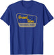 Grand Teton National Park Retro Two-Tone Sign T-Shirt - T-Shirt | Royal