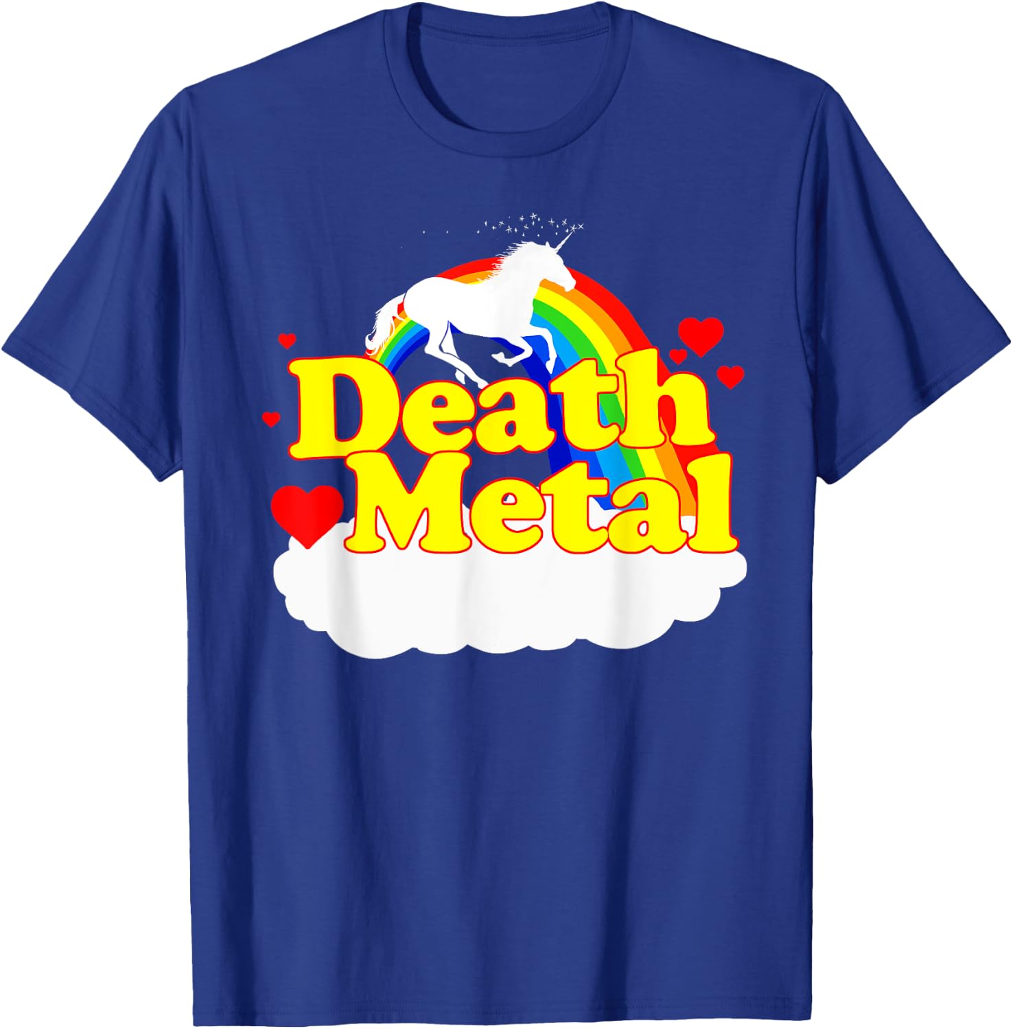 Death Metal Unicorn T-Shirt - T-Shirt | Royal
