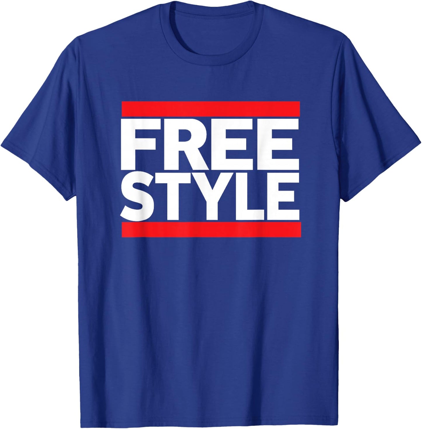 Freestyle Music Fan 80s Retro Rap Style Graphic T-Shirt - T-Shirt | Royal