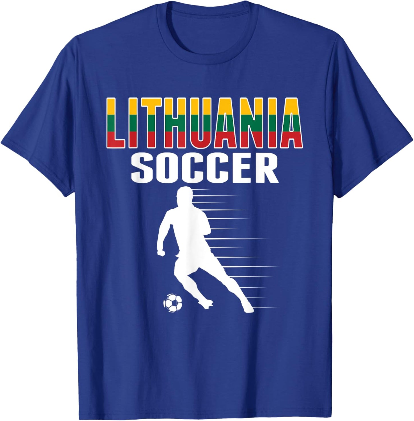 Lithuania Soccer Fans Jersey Lithuanian Football Supporters T-Shirt - T-Shirt | Royal