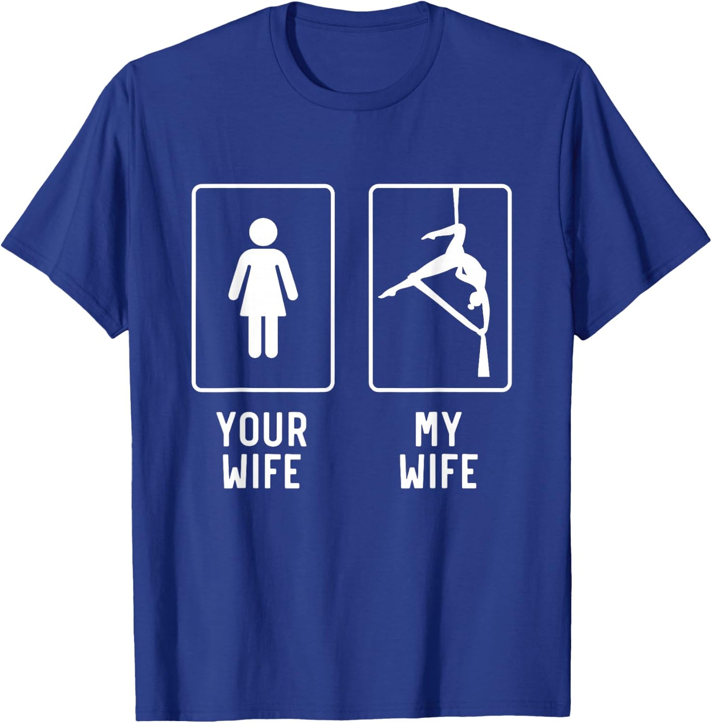 Hammock Silk Wife Funny Aerial Yoga Gifts For Husband T-Shirt - T-Shirt | Royal