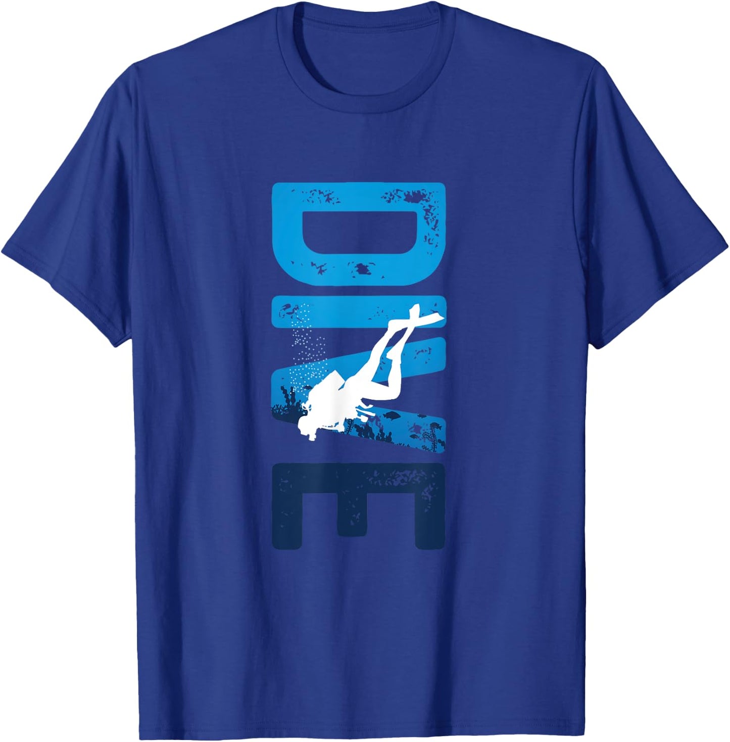 Dive | Underwater Scuba Diving | Diver T-Shirt - T-Shirt | Royal