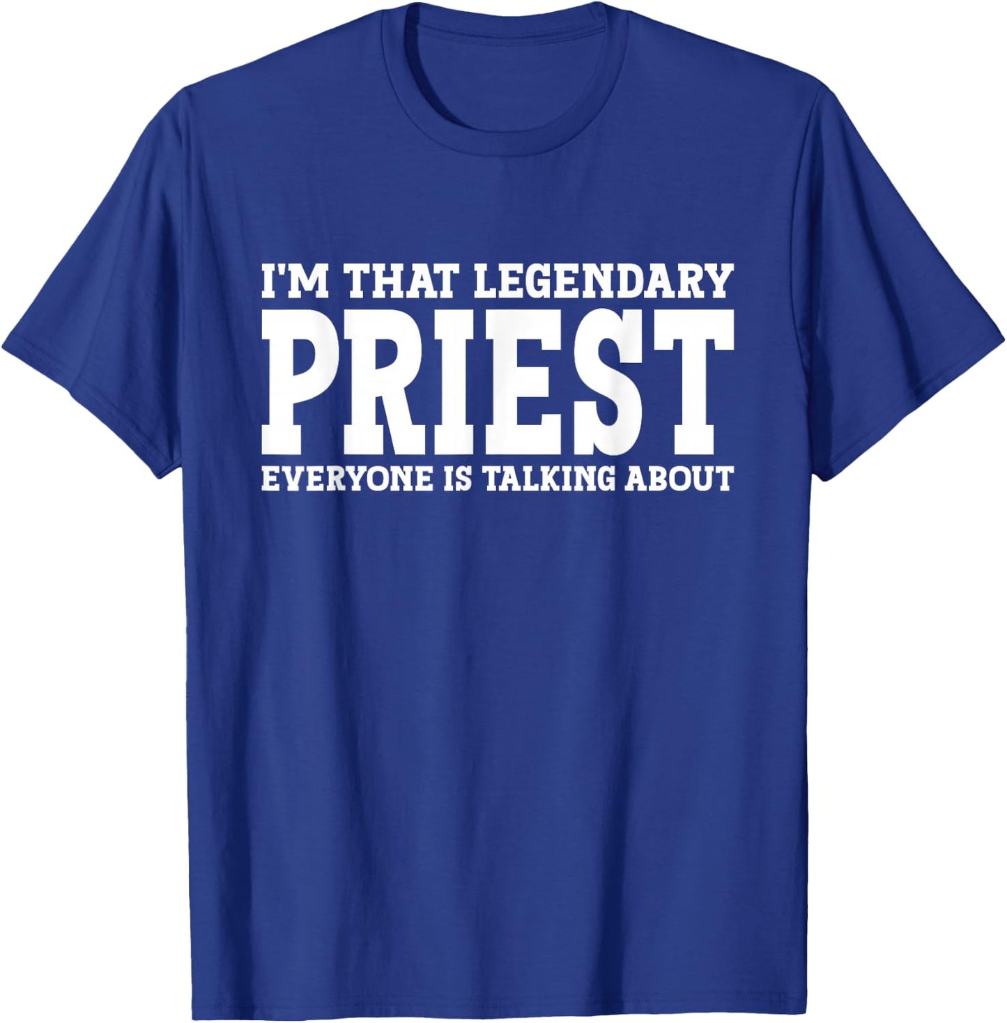 Priest Job Title Employee Funny Worker Profession Priest T-Shirt - T-Shirt | Royal