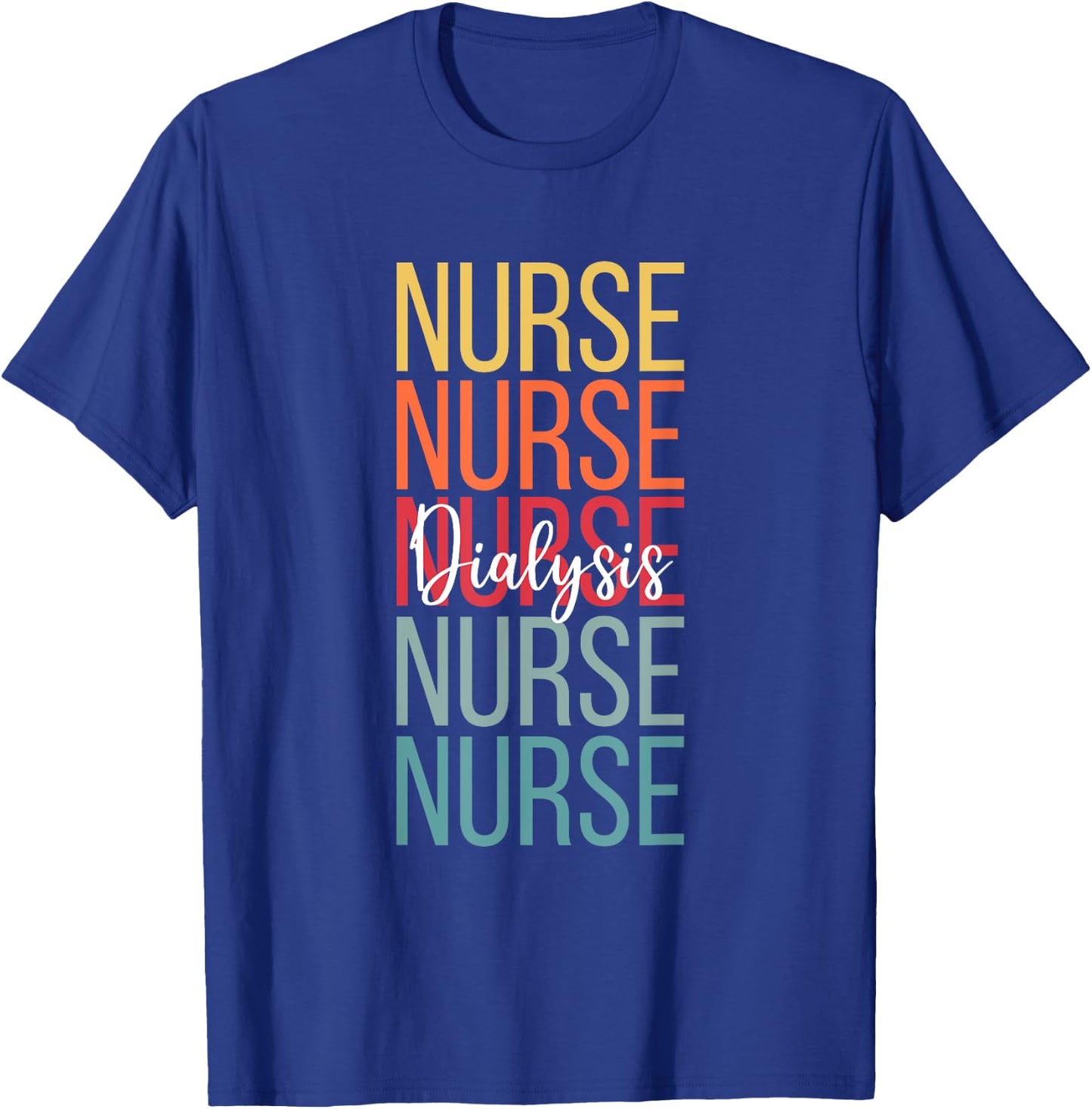 Dialysis Nurse Kidney RN Matching Hemodialysis Team Week T-Shirt - T-Shirt | Royal
