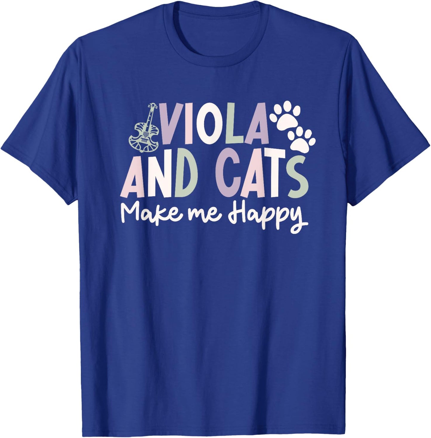 funny Viola And Cats lover saying funny viola cats fans T-Shirt - T-Shirt | Royal