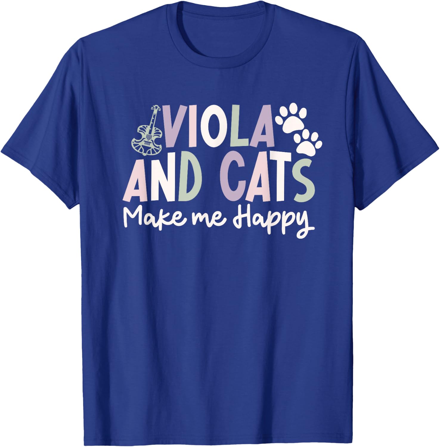 funny Viola And Cats lover saying funny viola cats fans T-Shirt - T-Shirt | Royal