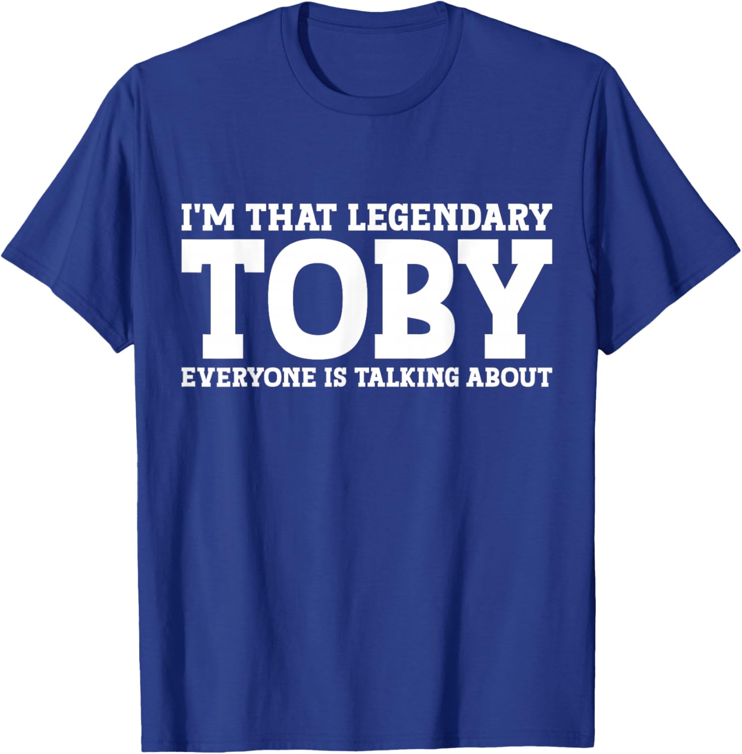 Toby Personal Name First Name T-Shirt - T-Shirt | Royal