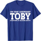 Toby Personal Name First Name T-Shirt - T-Shirt | Royal