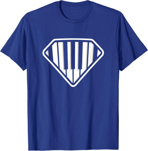 Piano Pianist Funny Super Keyboard T-Shirt - T-Shirt | Royal