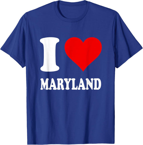 Red Heart I Love Maryland