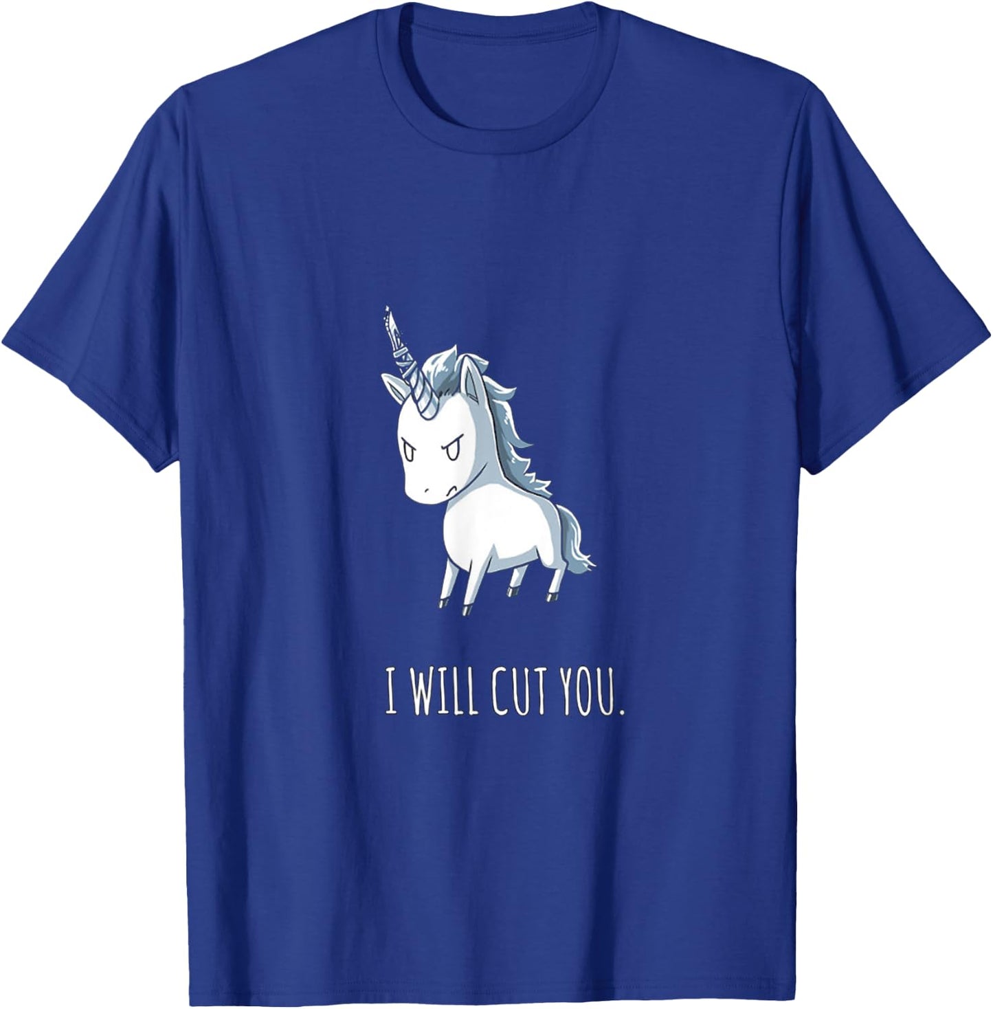 Stabby the Unicorn T-Shirt - T-Shirt | Royal