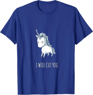 Stabby the Unicorn T-Shirt - T-Shirt | Royal