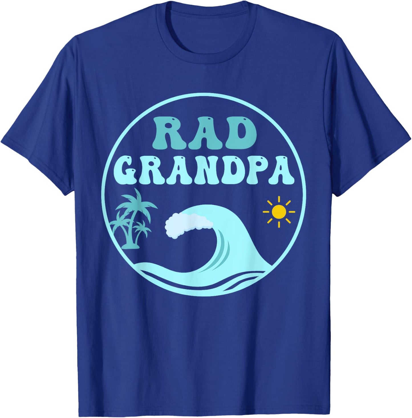 Rad Grandpa The Big One 1st Birthday Surf Family Matching T-Shirt - T-Shirt | Royal