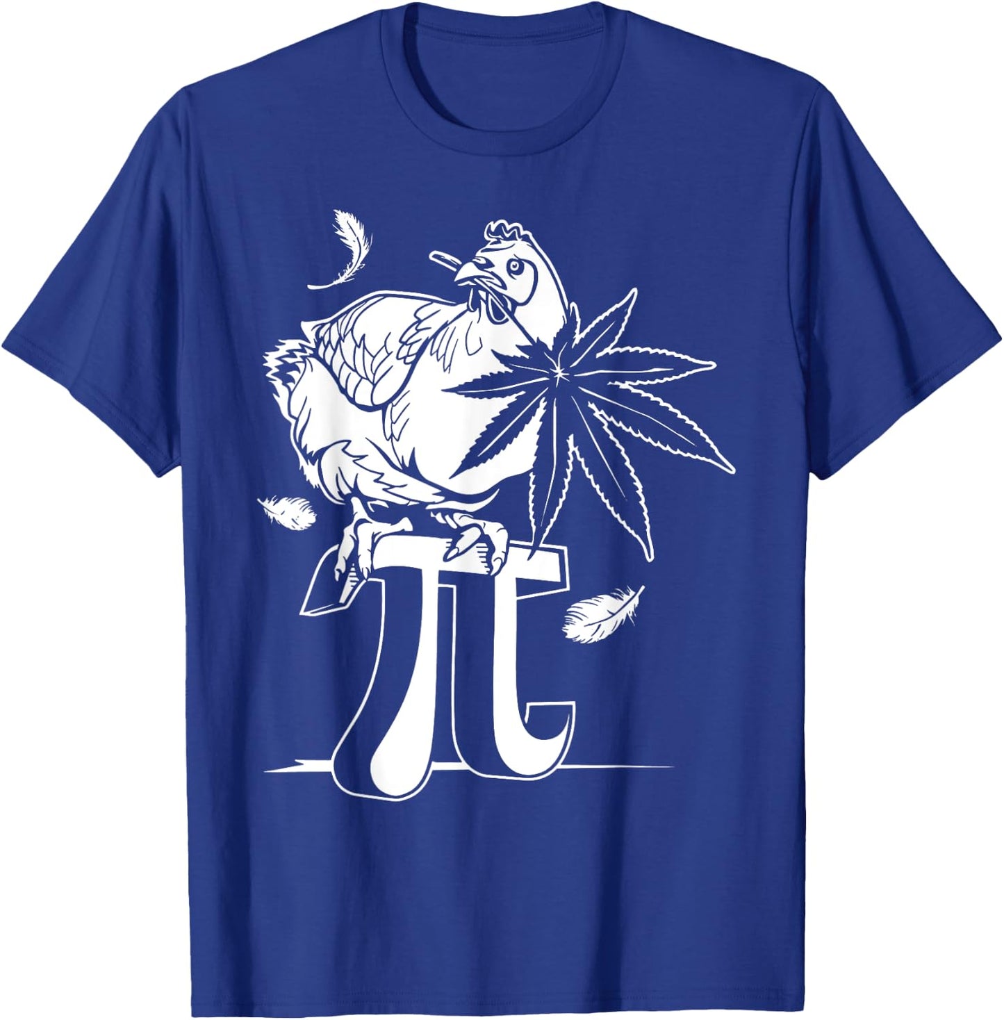 Chicken Pot Pie Pi Leaf Marijuana Cannabis Stoner 420 Weed T-Shirt - T-Shirt | Royal