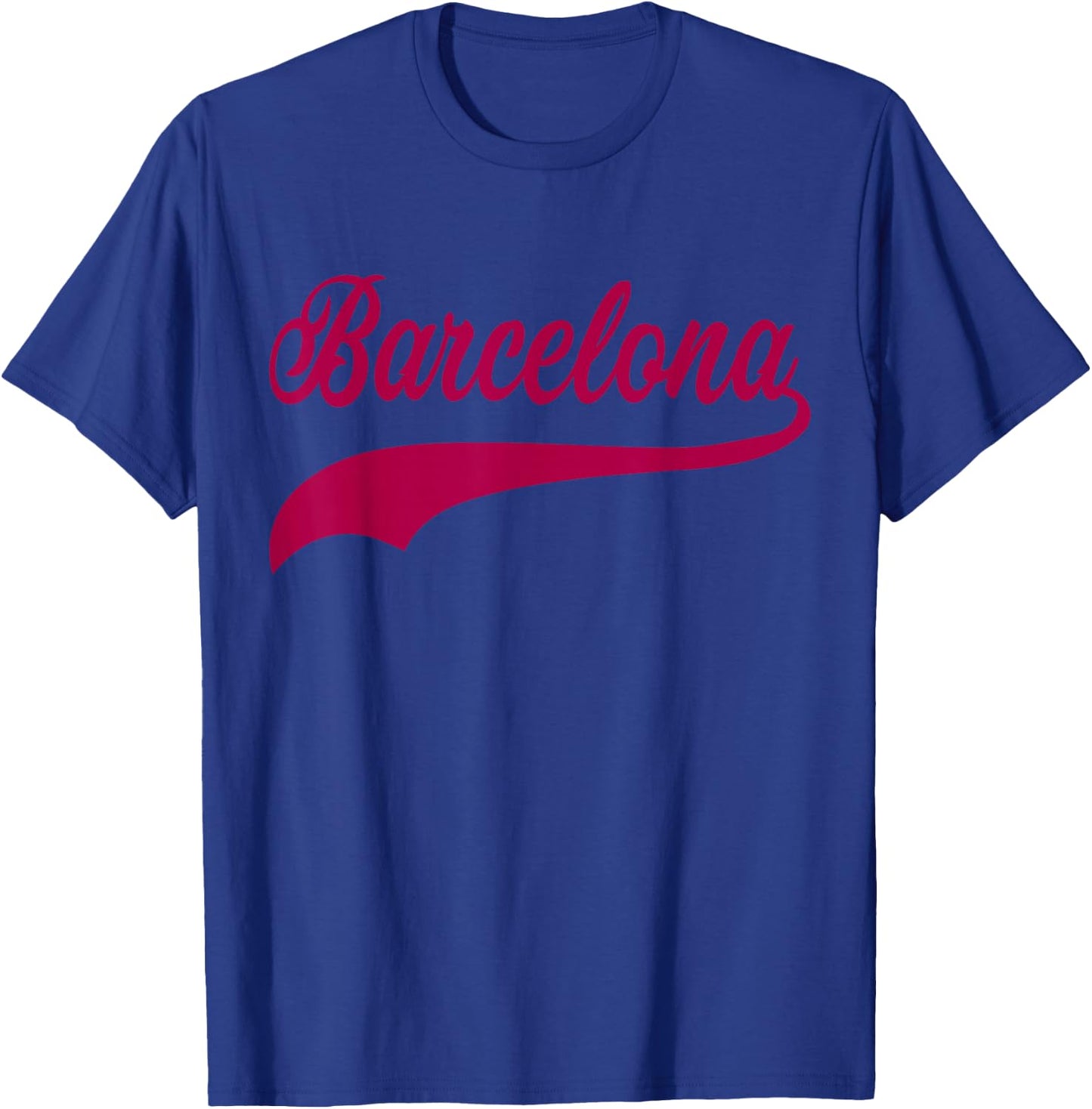 Barcelona Vintage Sports Style T-Shirt - T-Shirt | Royal