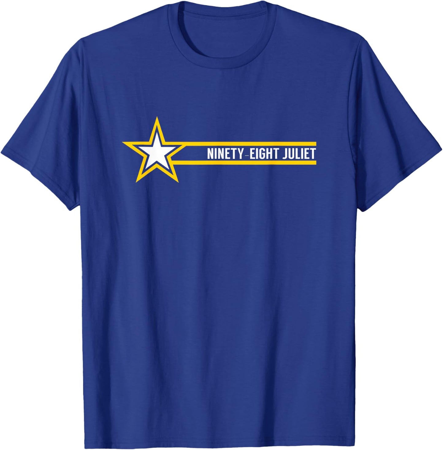 Military 98J Electronic Intelligence Interceptor/Analyst T-Shirt - T-Shirt | Royal
